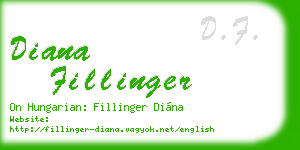 diana fillinger business card